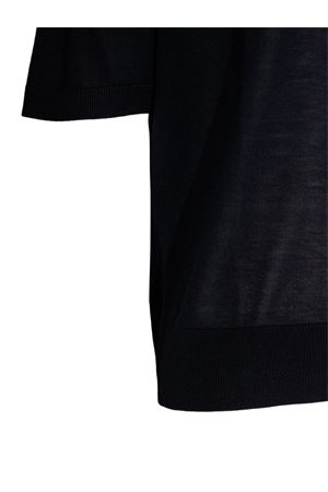 Blue silk blend T-shirt DIANA STUDIO | DS26M140016020